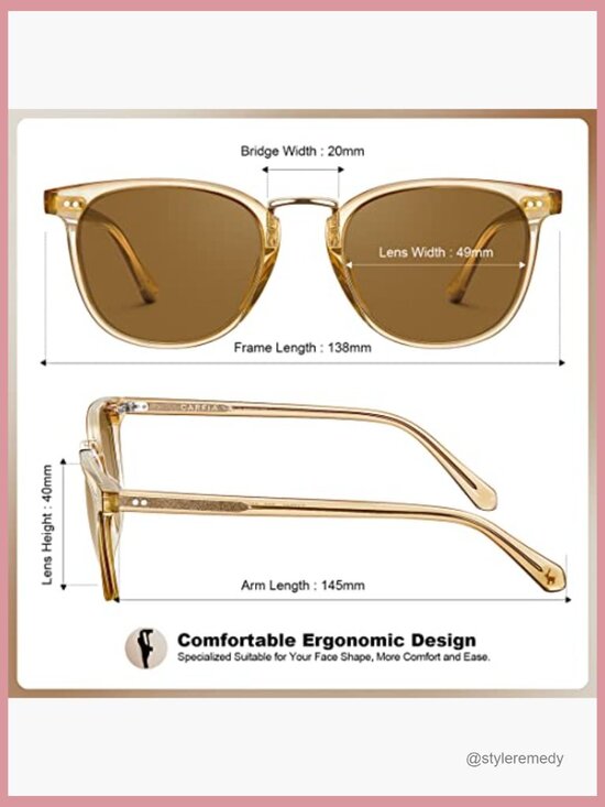 Vintage Square Sunglasses with Metal Bridge Brown Lens